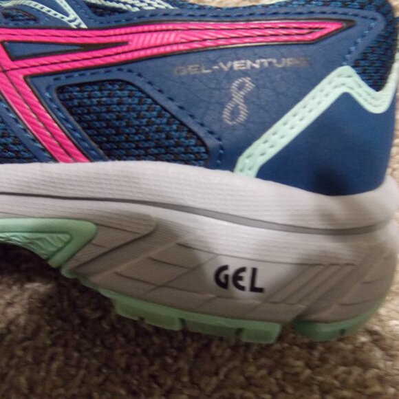 Women's Asics GEL-Venture 8 Wide Width Trail Running Sz8 - Picture 7 of 11